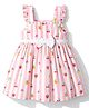 Babyhug Cotton Woven One Piece Dress with Fruit Print Multi Color 2-3 Years