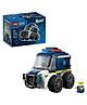 LEGO City Rides Police Truck Mini Car Toy Building Kit with Police Officer Minifigure 71 Pieces- 60481