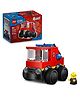 LEGO City Rides Fire Truck Mini Car Toy Building Kit with Firefighter Minifigure 67 Pieces- 60482