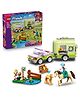 LEGO Friends Horse & Baby Foal Trailer Toy With 2 Minidolls, Puppy, Horse, Foal and Frog 279 Pieces - 42695