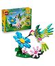 LEGO Creator 3 in 1 Wild Animals: Colorful Hummingbird - Rebuilds into a Butterfly or Fish  312 pieces- 31384