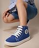 Toothless Solid Lace Up Shoes - Blue