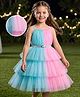 Hola Bonita Knit Sleeveless Fit & Flare Party Dress With Belt - Pink