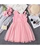 Mark & Mia Sleeveless Party Dress With Floral Embroidery & Bow Applique - Pink