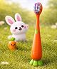 Totilo Baby Carrot Toothbrush - Soft & Safe First Toothbrush for Kids - Orange