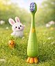 Totilo Baby Carrot Toothbrush - Soft & Safe First Toothbrush for Kids - Green