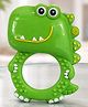 Totilo Baby Bell Teether, Dino Design- Green