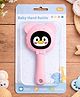 Totilo Cute Animal Rattle Teether for Babies - Soft Silicone - BPA-Free - Pink
