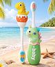 Totilo Baby Toothbrush, Soft & Safe First Toothbrush for Kids (Pack of 2)- Yellow & Green