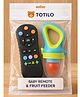 Totilo Remote Shape Baby Teether And BPA Free Silicone Fruit Nibbler- Green