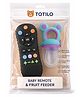 Totilo Remote Shape Baby Teether And BPA Free Siicone Fruit Nibbler- Purple