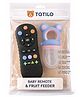 Totilo Remote Shape Baby Teether And BPA Free Siicone Fruit Nibbler- Blue
