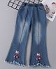 Mark & Mia Full Length Jeans with Butterfly Applique - Blue