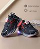 NEW STEPS Colour Blocked Mesh Detailed BOA System Closure LED Shoes - Navy Blue