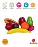 Rubbabu  Realistic Fruits Play Set A Toys 8 Pcs Multicolor