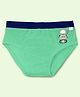 SuperBottoms Bamboo Knit Robot Printed Brief - Sea Green