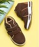 Tiny Bugs Solid Velcro Closure Shoes - Brown