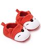 KIDLINGSS Animal Face Designed Slip On Booties - Rust Orange