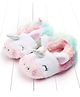KIDLINGSS Unicorn Designed Fur Detailed Booties - Pink