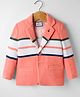 Noddy Full Sleeves Colour Blocked Brooch Detailed Blazer - Peach