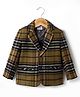 Noddy Full Sleeves Checked Blazer - Brown