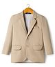 Pine Kids Knit Full Sleeves Solid Blazer - Beige