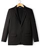 Pine Kids Knit Full Sleeves Solid Blazer - Black