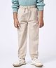 Ed-a-Mamma Cotton Knit Solid Joggers - Beige