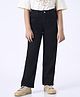 Ed-a-Mamma Cotton Knit Solid Black Jeans - Black