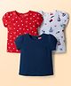 Babyhug Cotton Knit T-Shirts Half Sleeves with Graphic Print Multi Color 5-6 Years