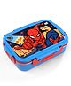 Marvel By SKI 3 Compartment Insulated Stainless Steel Bento Lunch Box With Spiderman Print - Sky Blue