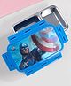 Marvel by SKI BURRITO 2 Compartment Stainless steel Lunch Box with Captain America 3D Print - Blue