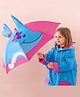 Babyhug Free Size Umbrella with Shark Print - Blue