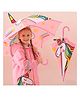 Babyhug Free Size Umbrella with Unicorn Print - Pink