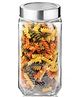 Milton Cube Airtight Storage Glass Container 1000ml Food Grade Stackable & Modular Transparent Storage Organizer Jars for Kitchen, Tea, Coffee, Sugar, Dry Fruits