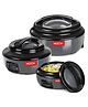 Milton Ernesto Inner Stainless Steel Jr. Casserole Set of 3 (390,720 and 1320 ml), Grey | Easy to Carry | Serving | Stackable
