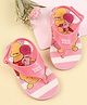 Babyoye Disney Velcro Closure Flip Flops with Winnie The Pooh Print- Pink