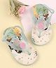 Babyoye Disney Velcro Closure Flip Flops with Disney Princess Print- White