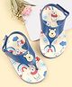 Babyoye Disney Velcro Closure Flip Flops with Winnie The Pooh Print-White