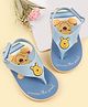 Babyoye Disney Velcro Closure Flip Flops with Winnie The Pooh Print- Blue
