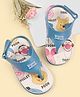 Babyoye Disney Velcro Closure Flip Flops with Winnie The Pooh Print- White