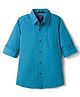 Noddy Full Sleeves Geometric Printed Shirt - Turquoise