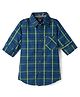 Noddy Full Sleeves Checked Shirt - Navy Blue