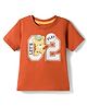 Babyhug Cotton Knit Half Sleeves T-Shirt With Tiger Print - Multicolor