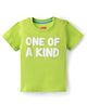 Babyhug Cotton Knit Half Sleeves T-Shirt One Of Kind Print - Light Green