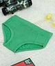THE COVER UP PROJECT Modal Knit Solid Brief With Iron On Stickers - Green