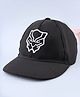 Pine Kids Marvel Cotton Woven Summer Cap with Black Panther Graphics Black- Diameter 52 cm