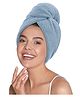 Mush Bamboo Hair Towel/Turban(Comb Free) - Sky Blue