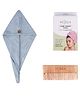 Mush Bamboo Hair Towel/Turban(Comb Free) - Sky Blue