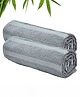 The Better Home Bamboo Face Hand Towel (2Pcs-60cmx40cm) 600gsm | Small Bath Towel | Soft Anti-Odour High Absorbency Spa Towel for Men Women Gym | Quick Dry Towel | Micro Fiber Wash Basin Towels (Grey)